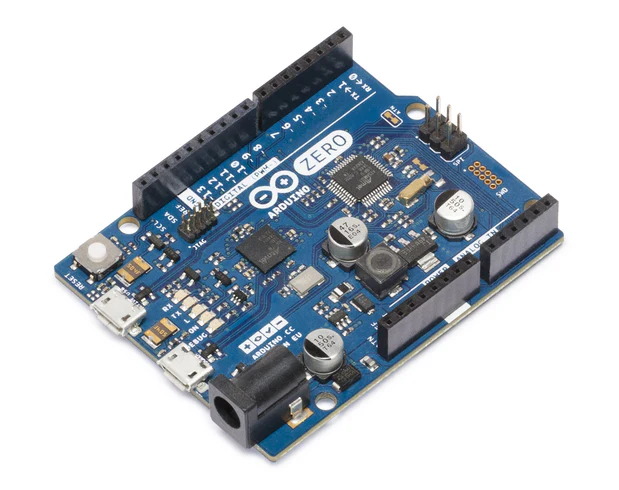 Arduino Zero – vue rapprochée du processeur SAMD21